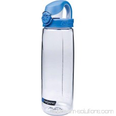 Nalgene Tritan OTF Water Bottle: 24oz, Clear with Blue Cap